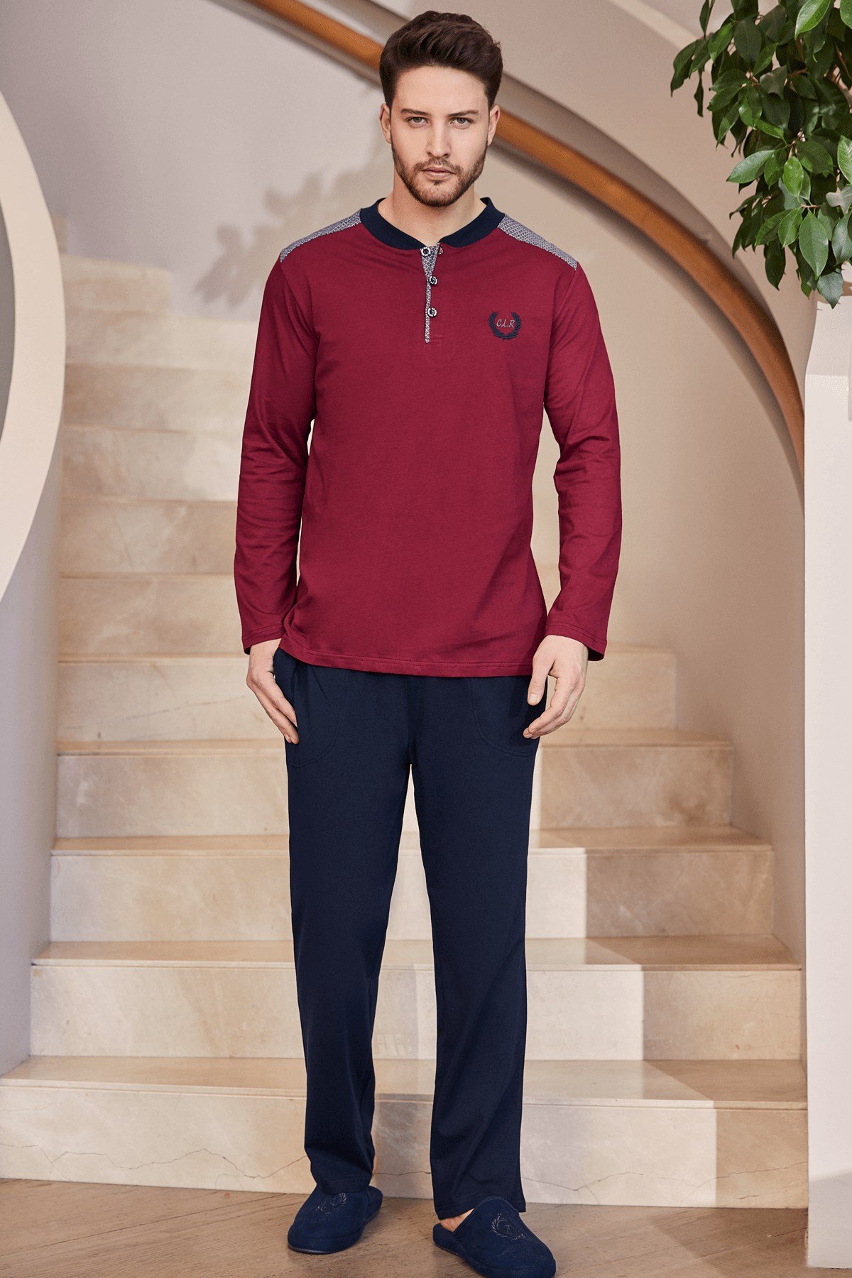 By Mecit 2750 Büyük Beden Erkek Pijama Takımı