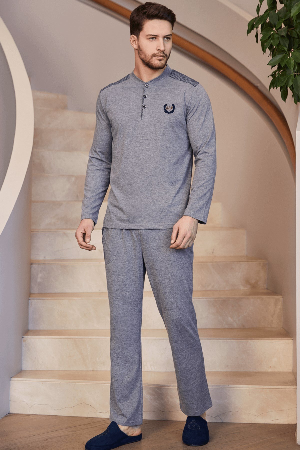 By Mecit 2750 Büyük Beden Erkek Pijama Takımı