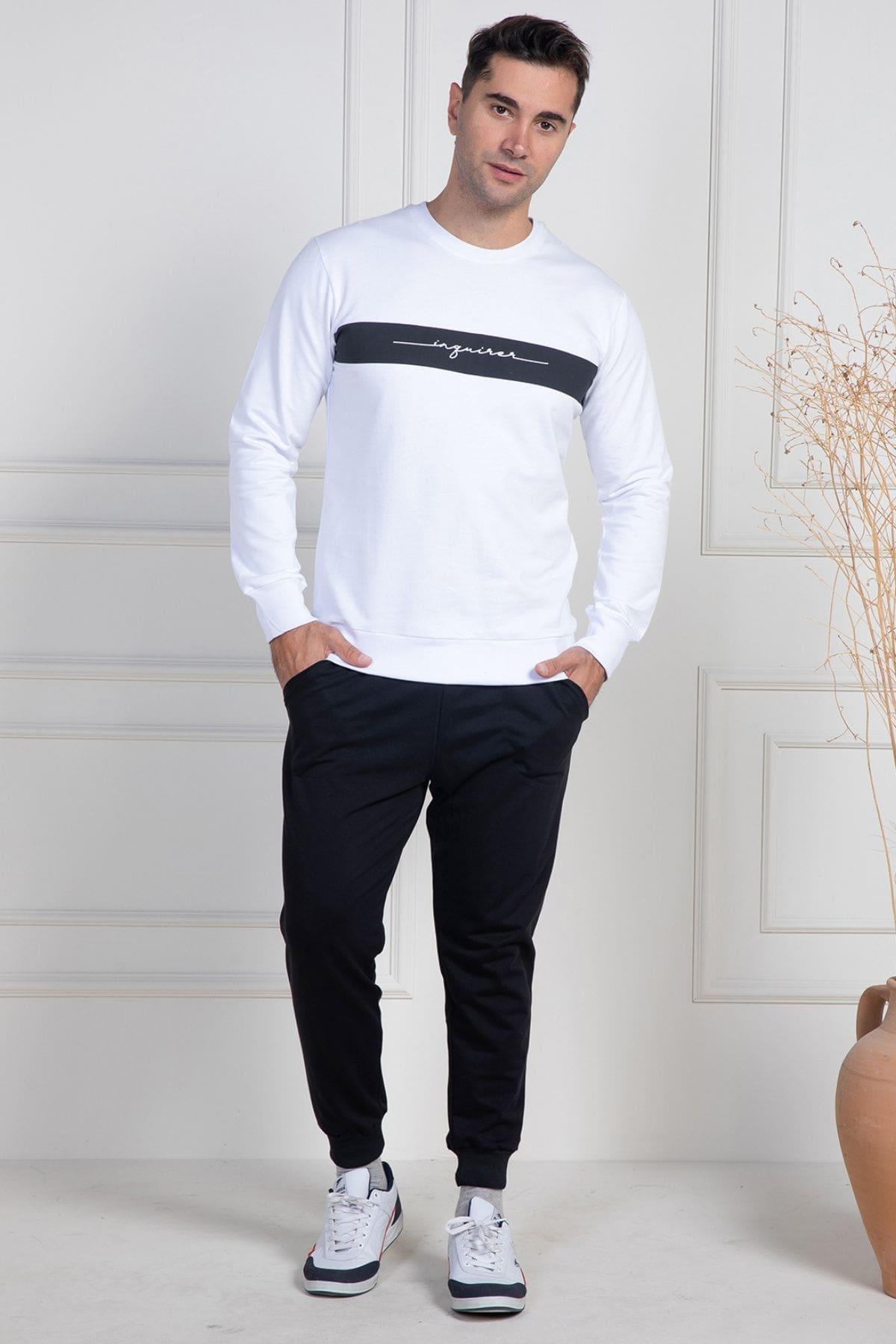 Mecit PijamaMecit 2910 İki İp Örme Spor Model Erkek Pijama Takımı