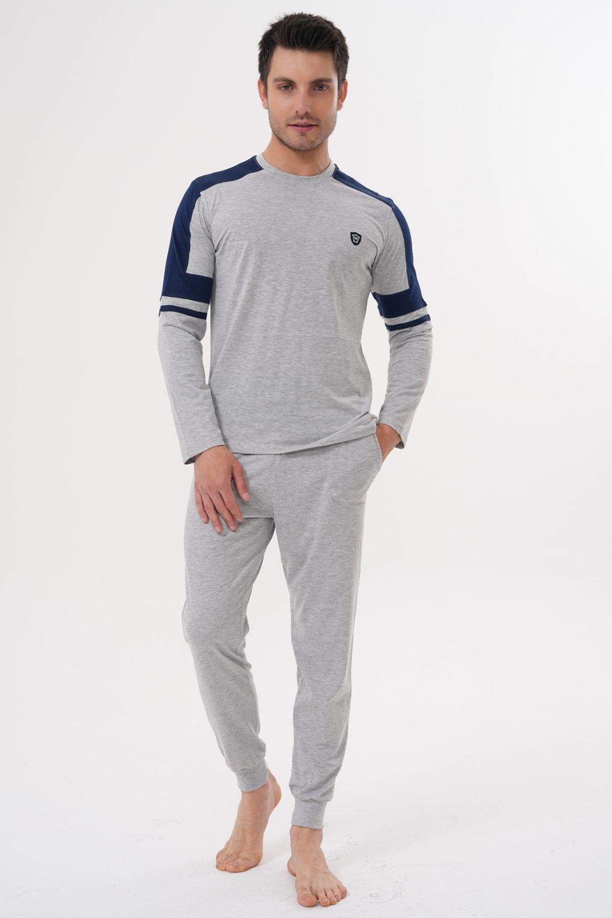 Mecit PijamaMecit 2990 Gri Erkek Pijama Takımı