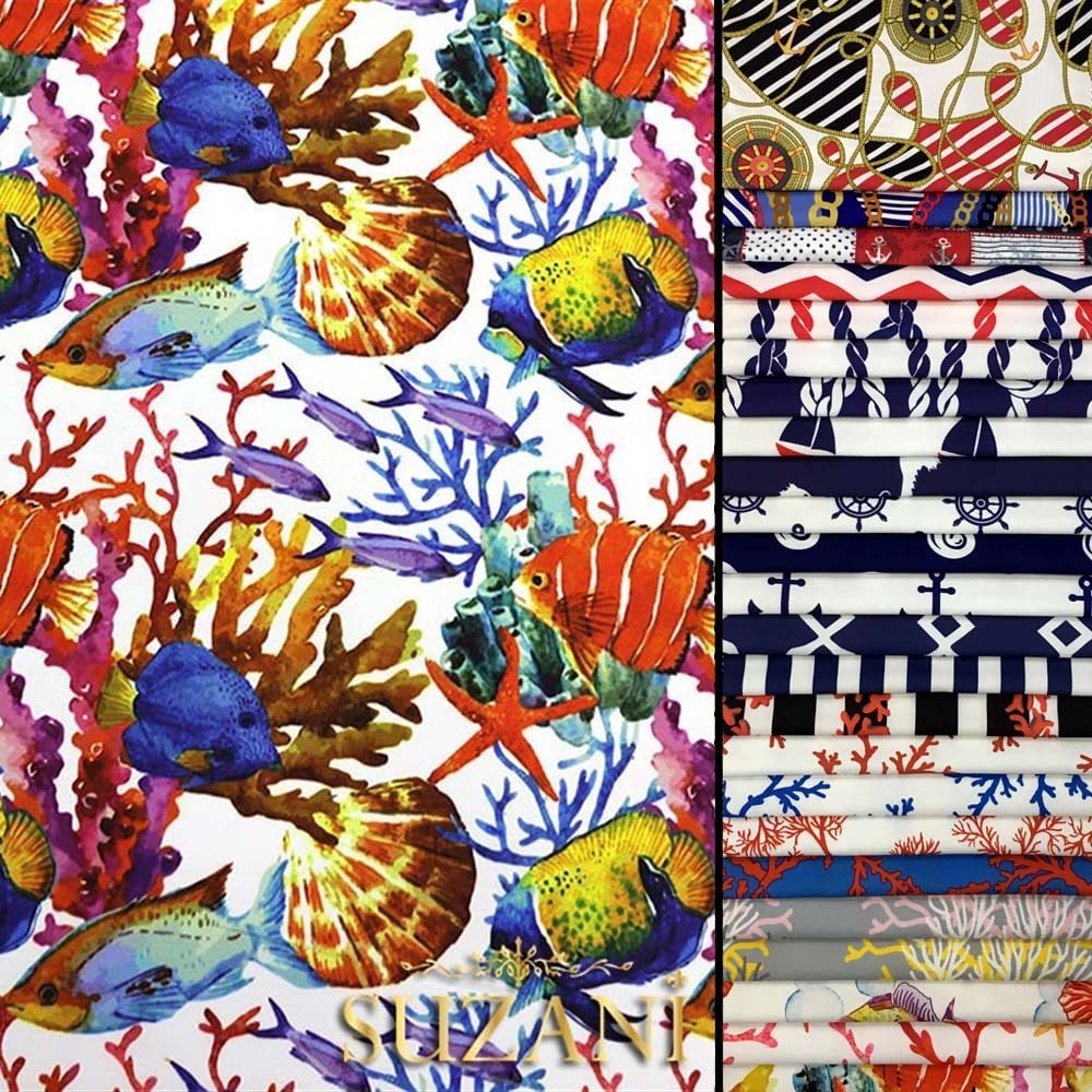 Akvaryum Desenli Kumaş