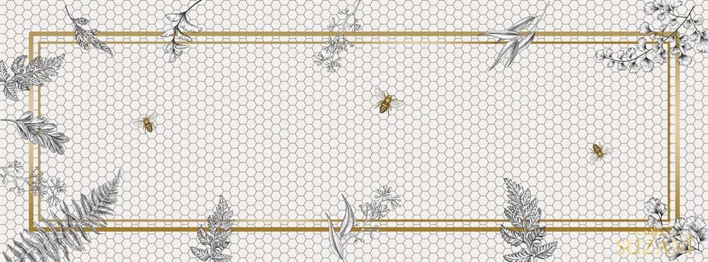 Arı-Petek Desenli Runner Kumaşı