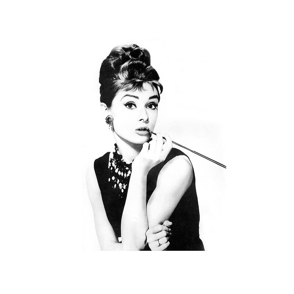 Audrey Hepburn 70x70cm Pano Baskılı Kumaş