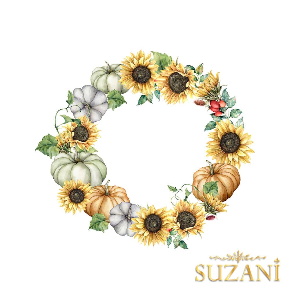 Ayçiçeği Desenli 3'lü Supla Kumaşı