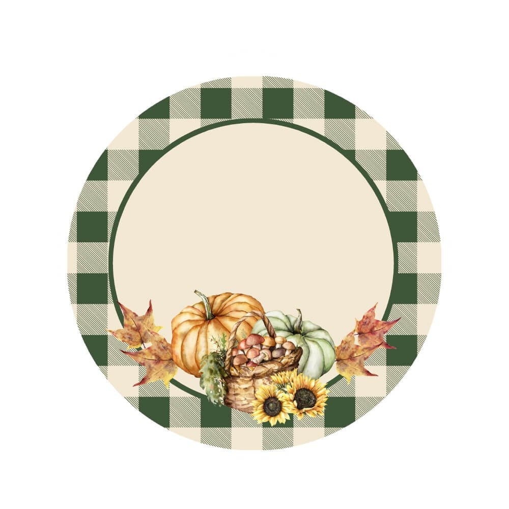 Balkabağı Desenli 3'lü Supla Kumaşı