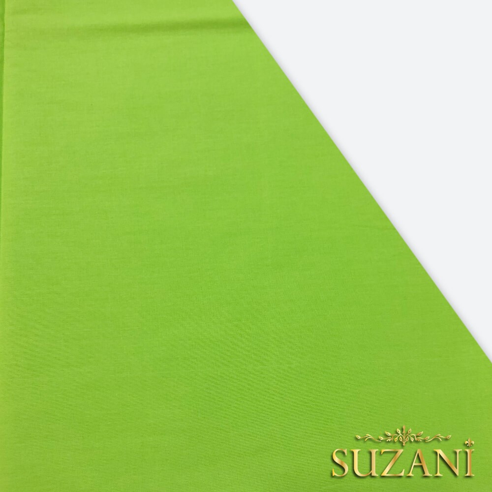 Canlı Yeşil Poplin Kumaş