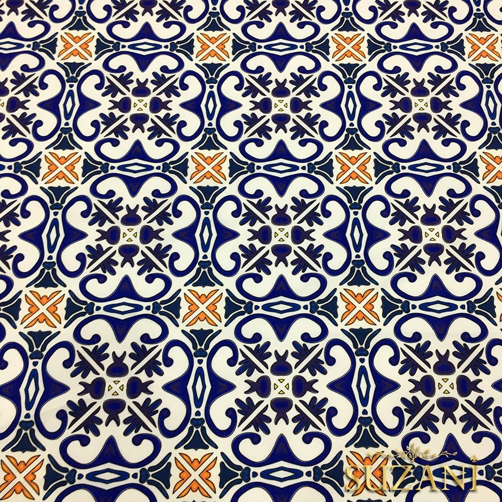 Çini - 03 Desenli Kumaş