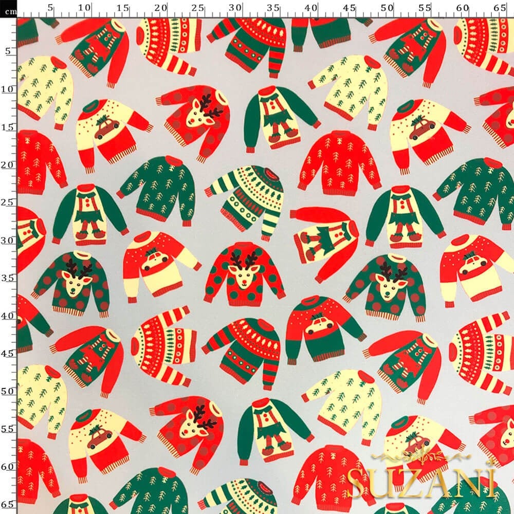 Çocuk Kazak Desenli Dijital Baskılı Kumaş