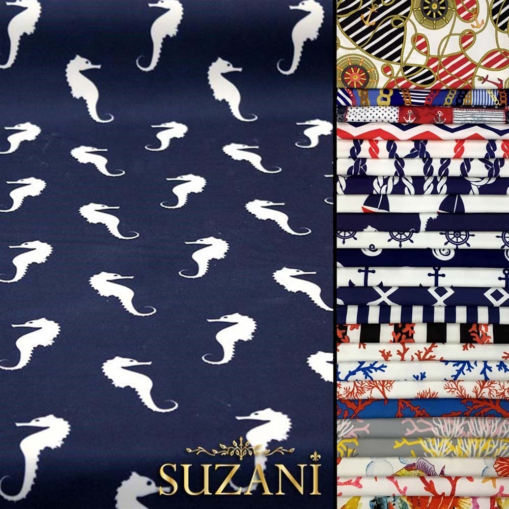 Denizatı Desenli Kumaş