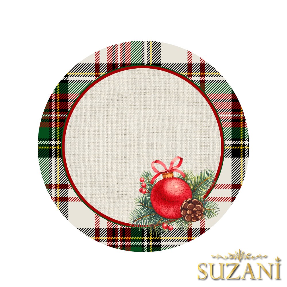 Ekose Desenli 3'lü Supla Kumaşı