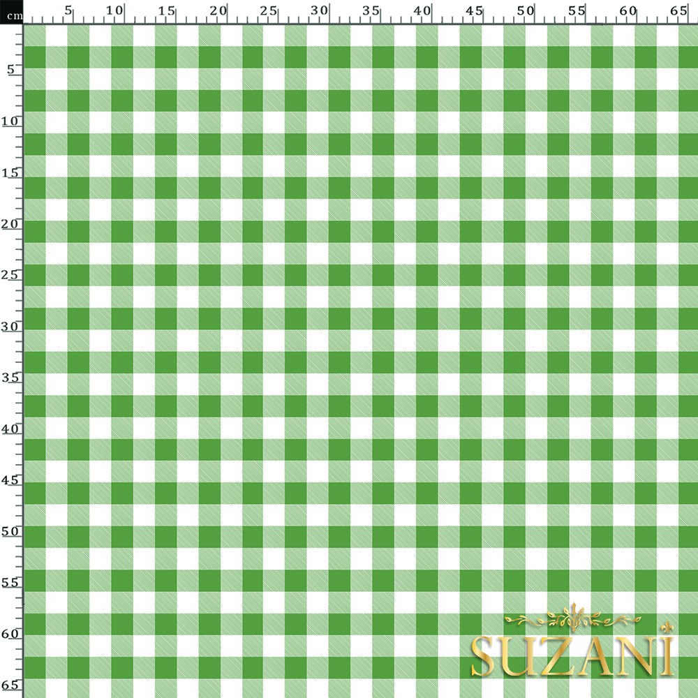 Fıstık Küçük Pötikare Desenli Dijital Baskılı Kumaş