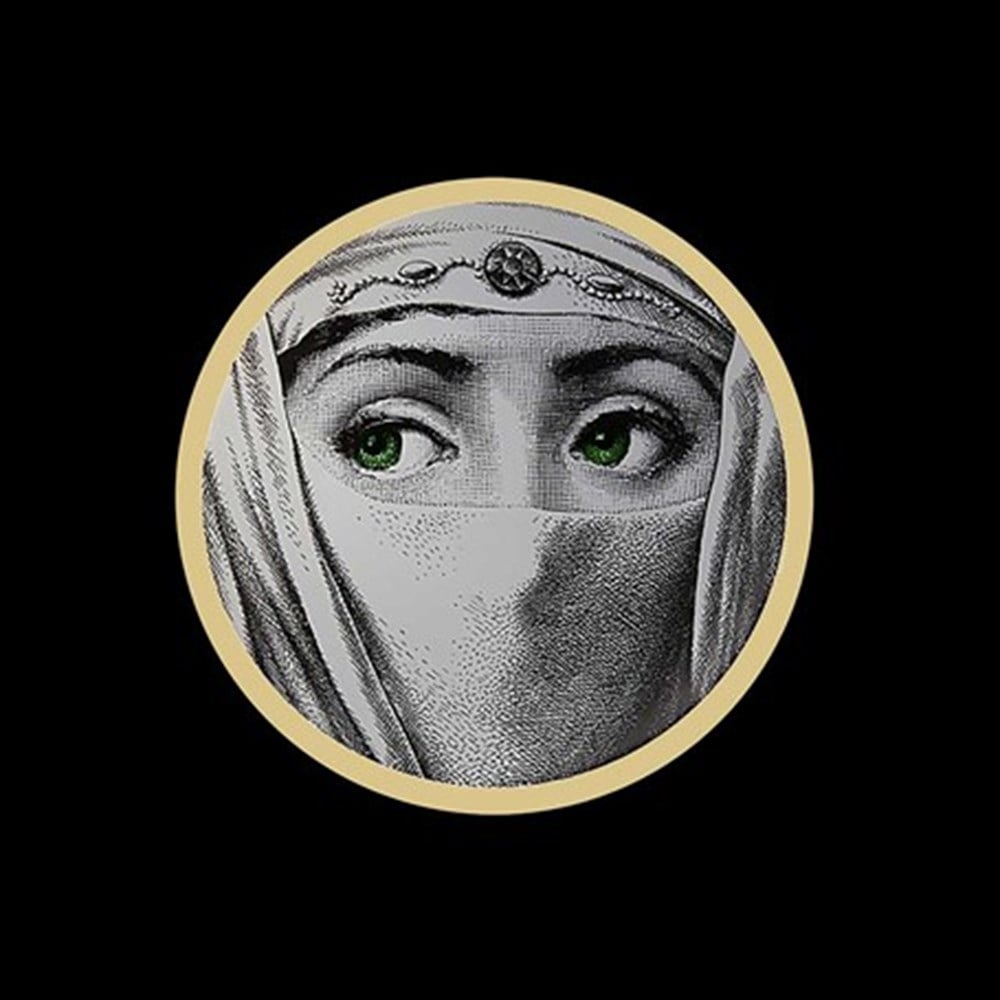 Fornasetti Yüzü 45x45cm Pano Baskılı Kumaş
