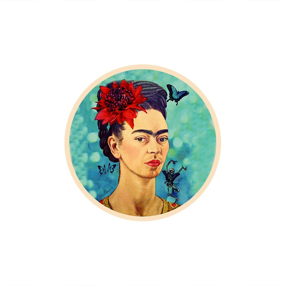 Frida Kahlo 45x45cm Pano Baskılı Kumaş