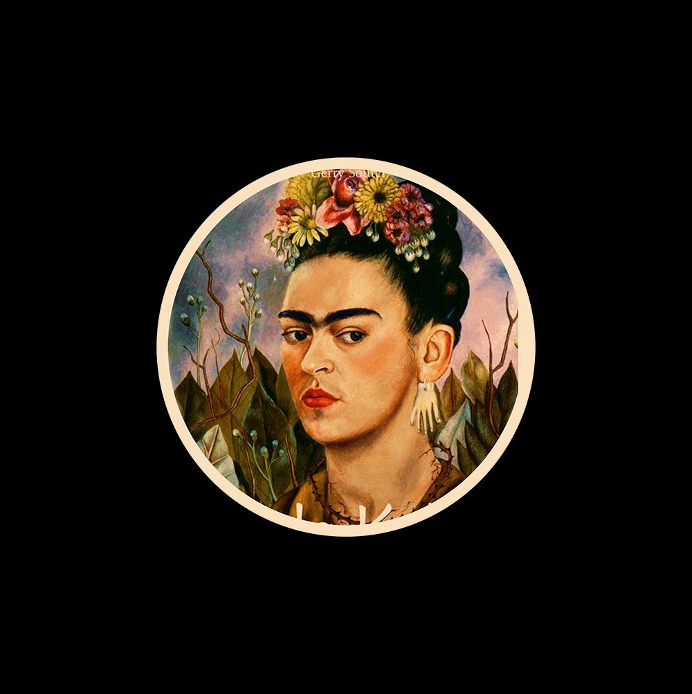 Frida Kahlo 70x70cm Pano Baskılı Kumaş
