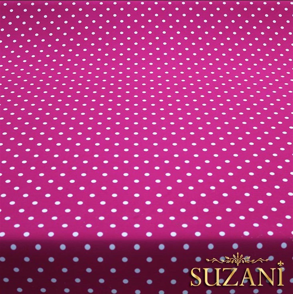 Fuşya Küçük Puanlı Kumaş