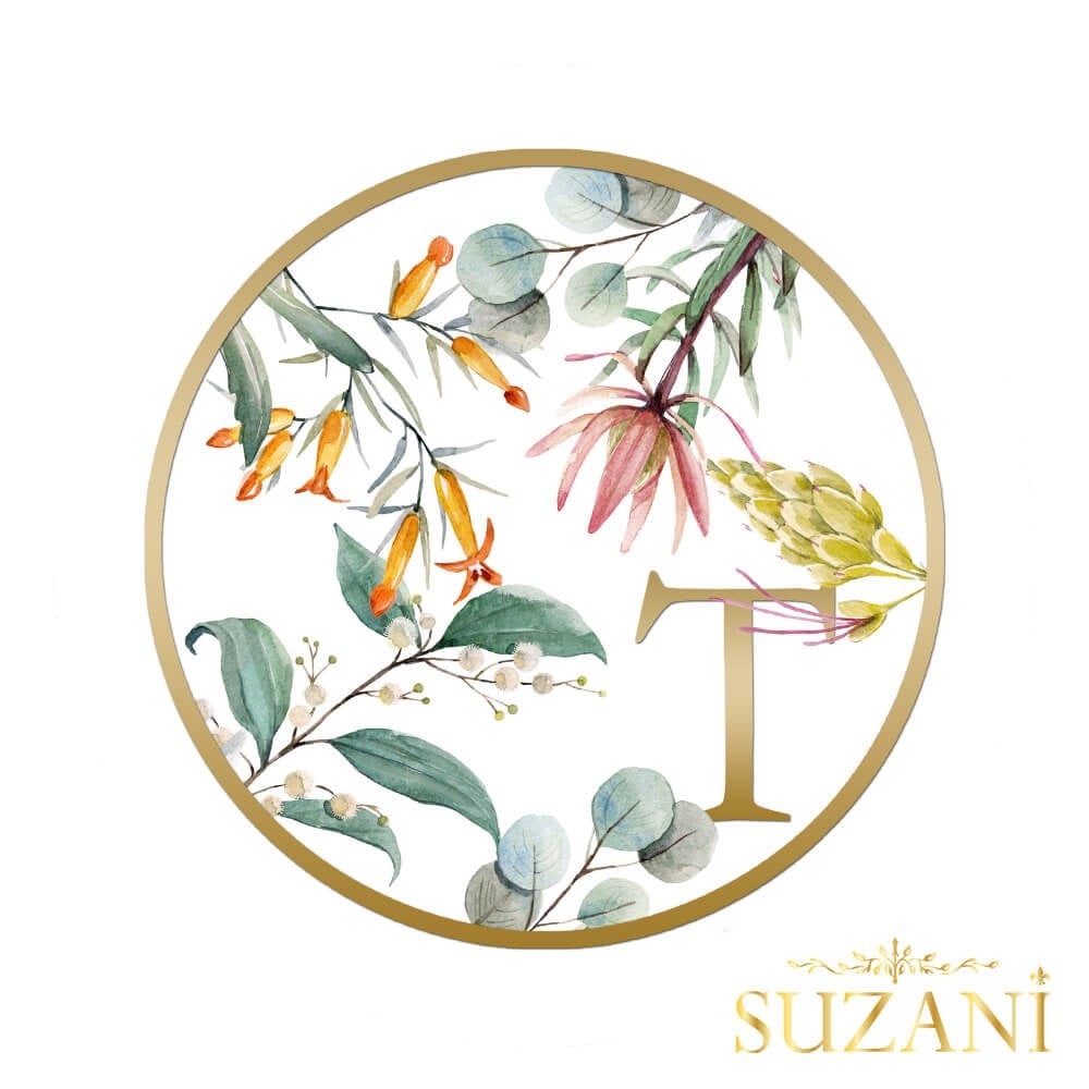 Gold Rengi Harfli Supla Kumaşı-T