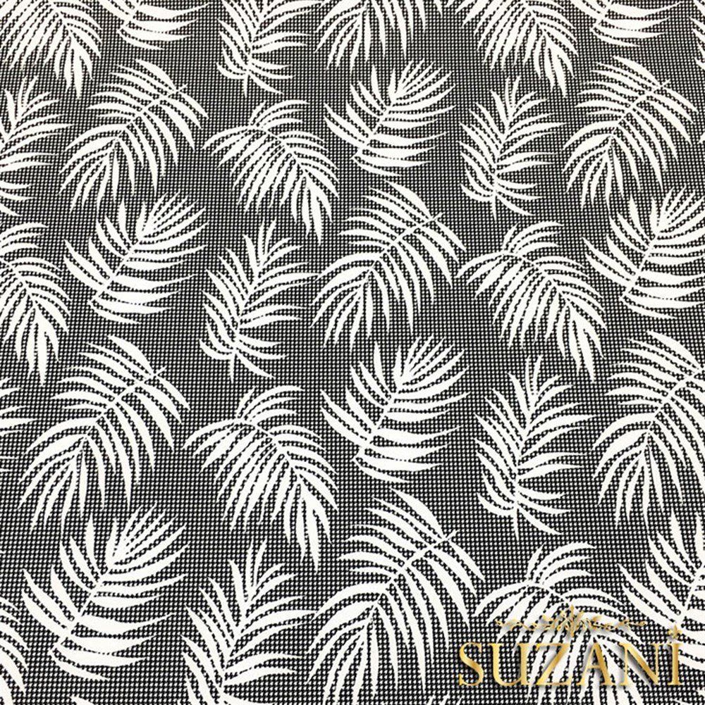 Gri Yapraklı Kumaş