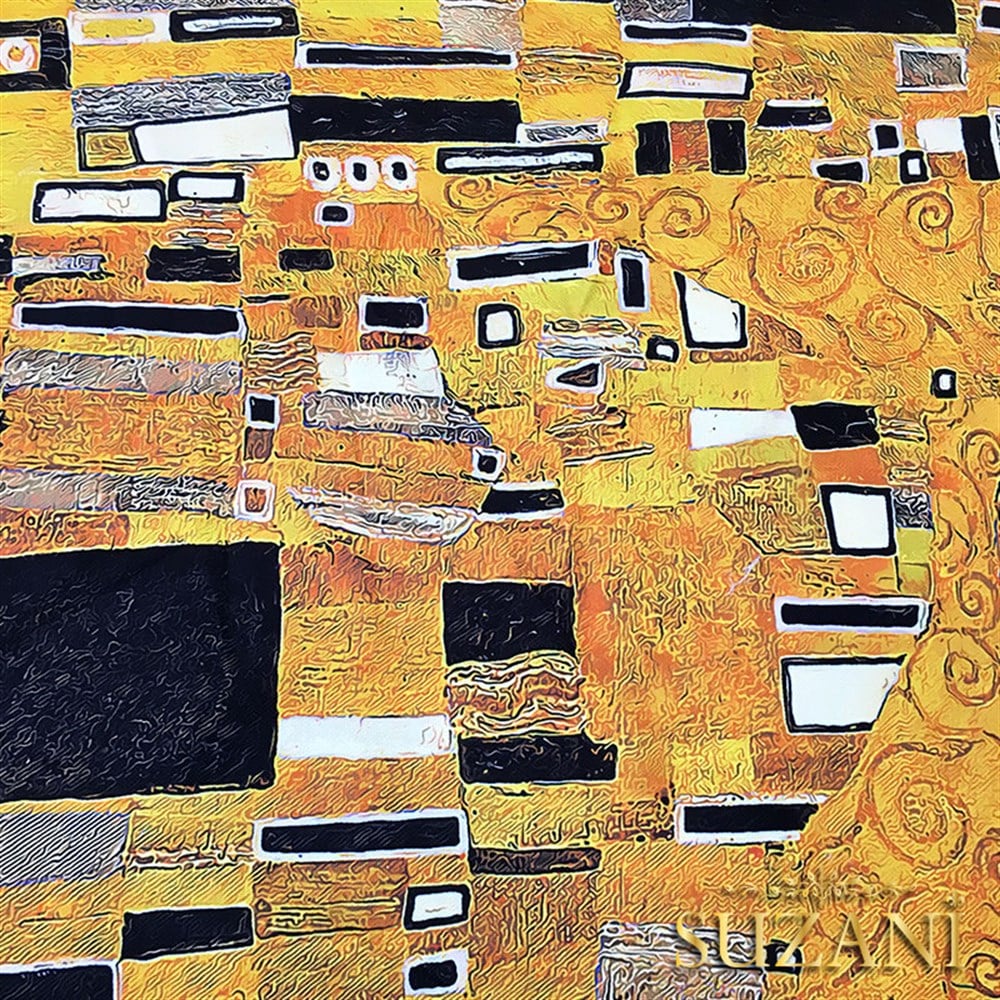 Gustav Klimt Geometrik Desen Kumaş