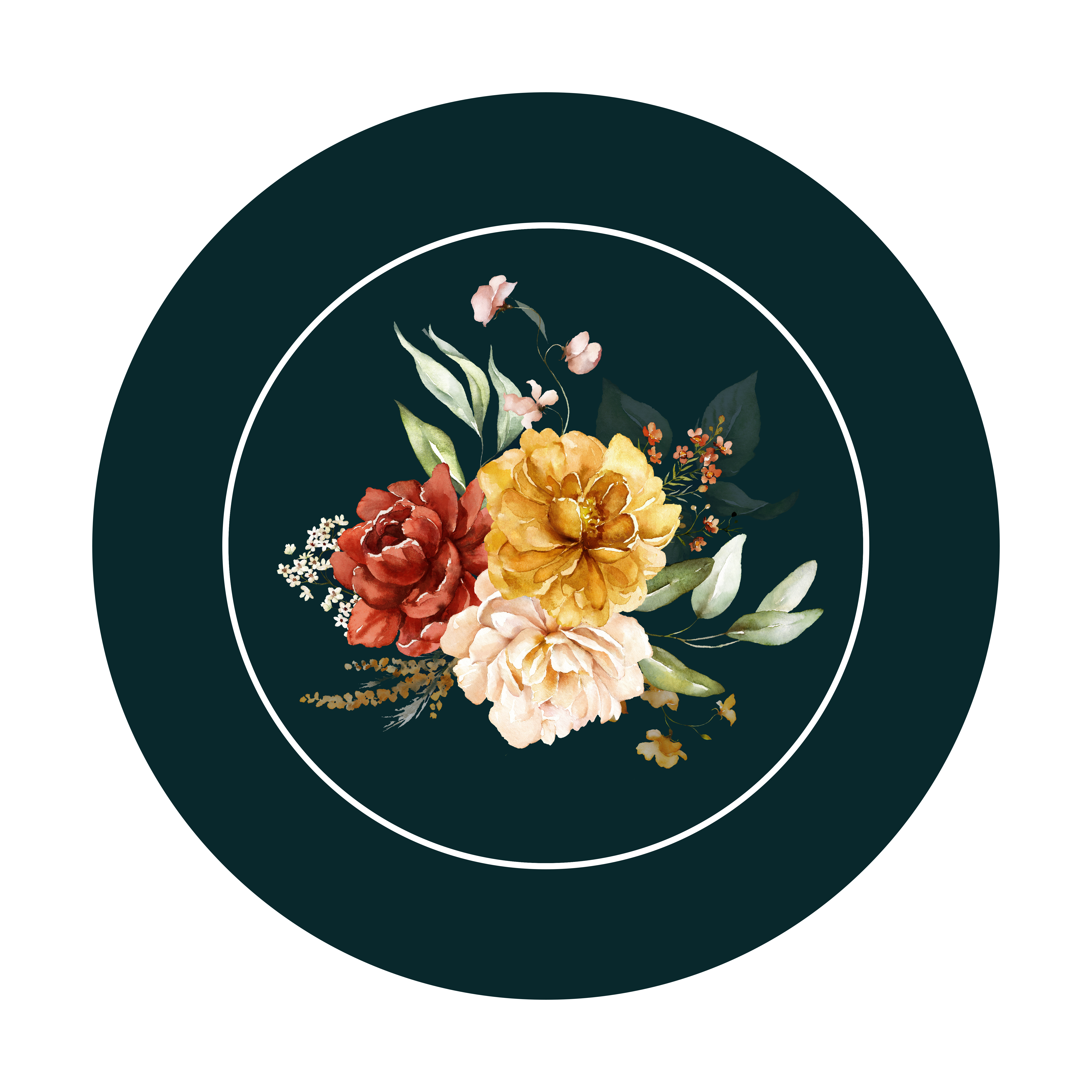 Klasik Çiçek Desenli Dikişsiz 3'lü Supla Kumaşı