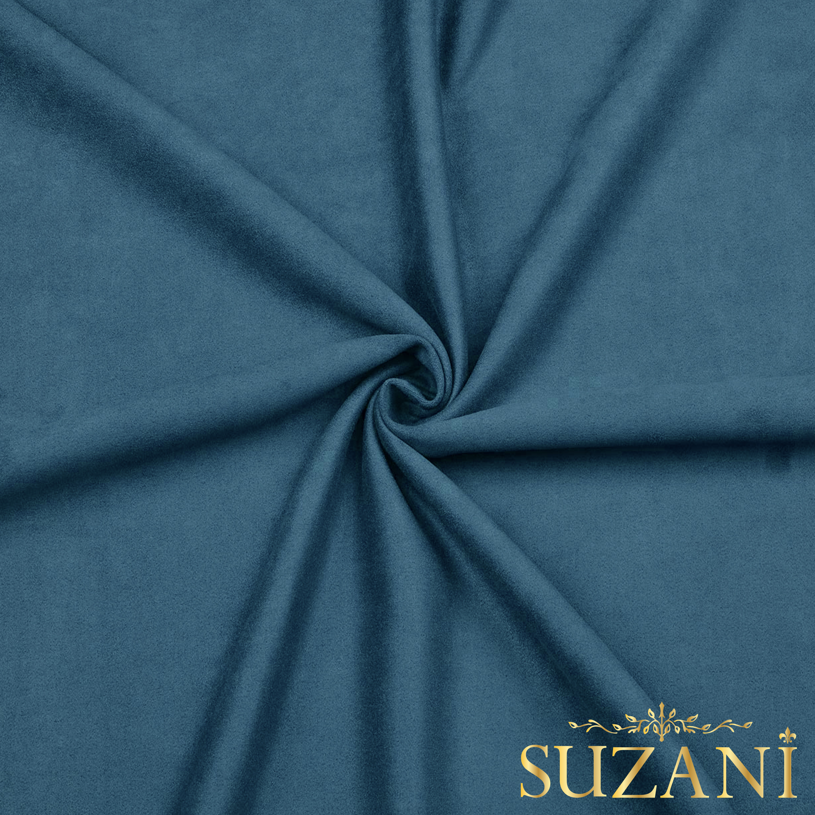 Koyu Mavi Süet Kumaş 