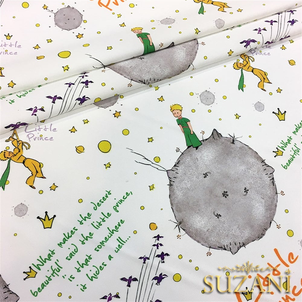 Küçük Prens Desenli Çocuk Kumaşı