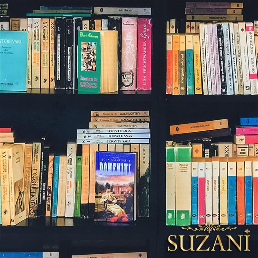 Kütüphane Desenli Kumaş