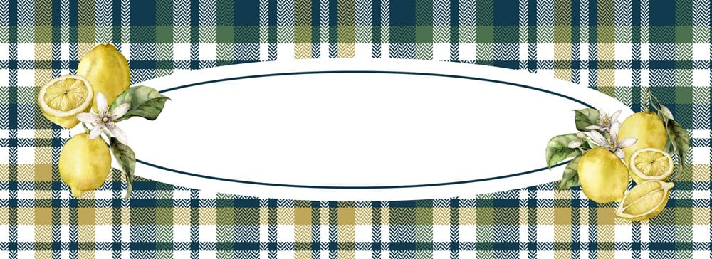 Limon Desenli Runner Kumaşı