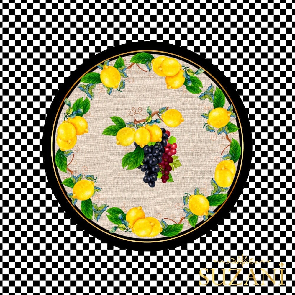 Limon Desenli Supla Kumaşı