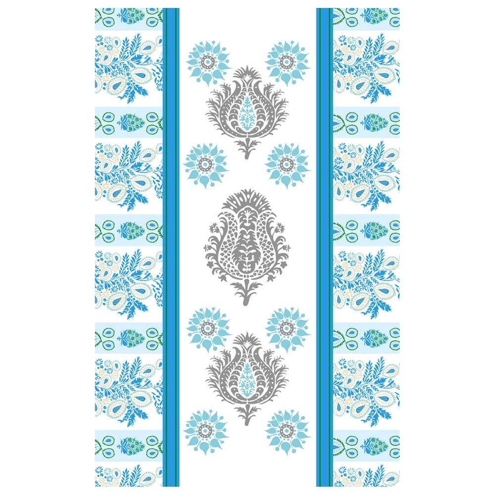 Okyanus Damask Dikişsiz 4'lü Fırın Örtüsü Kumaşı