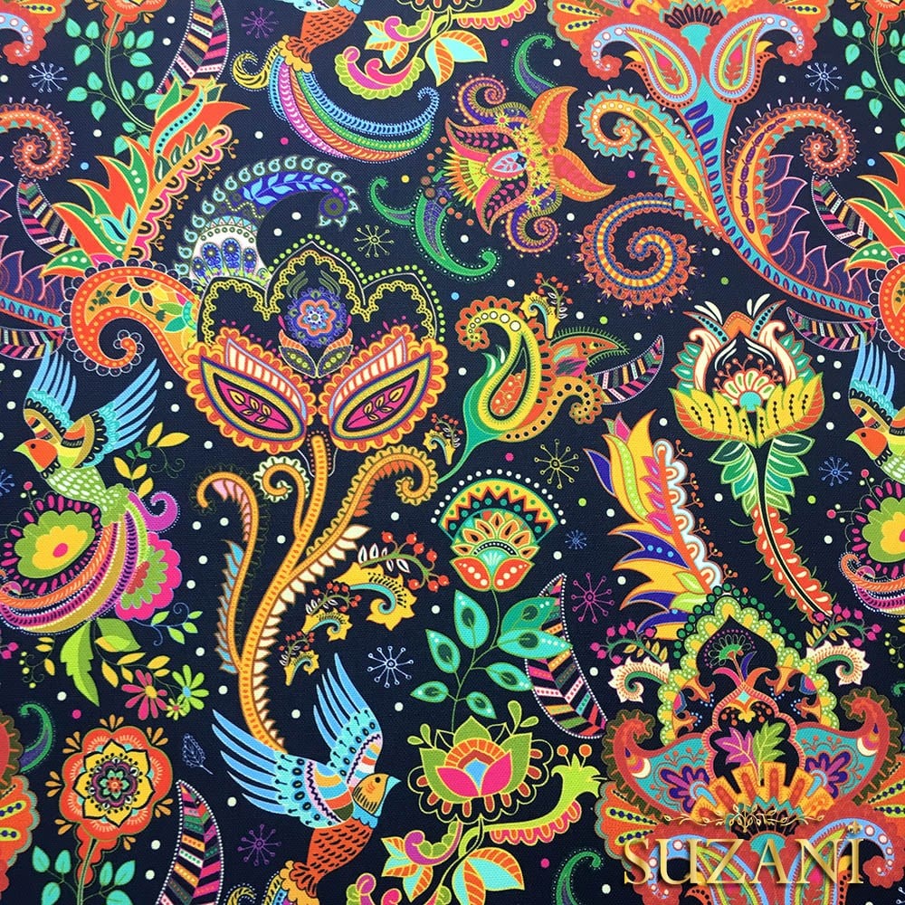 Renkli Mandala Desenli Kumaş