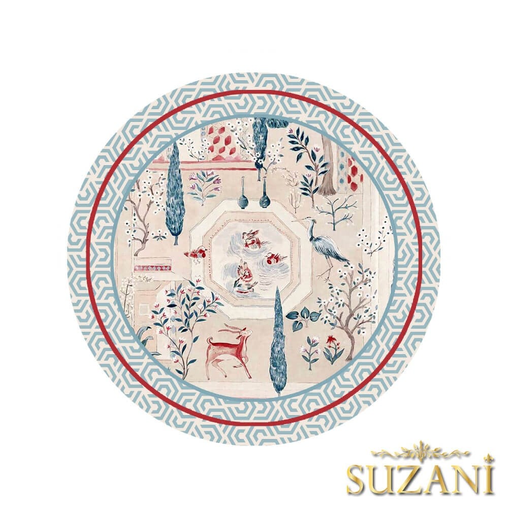 Saklı Bahçe Desenli 3'lü Supla Kumaşı