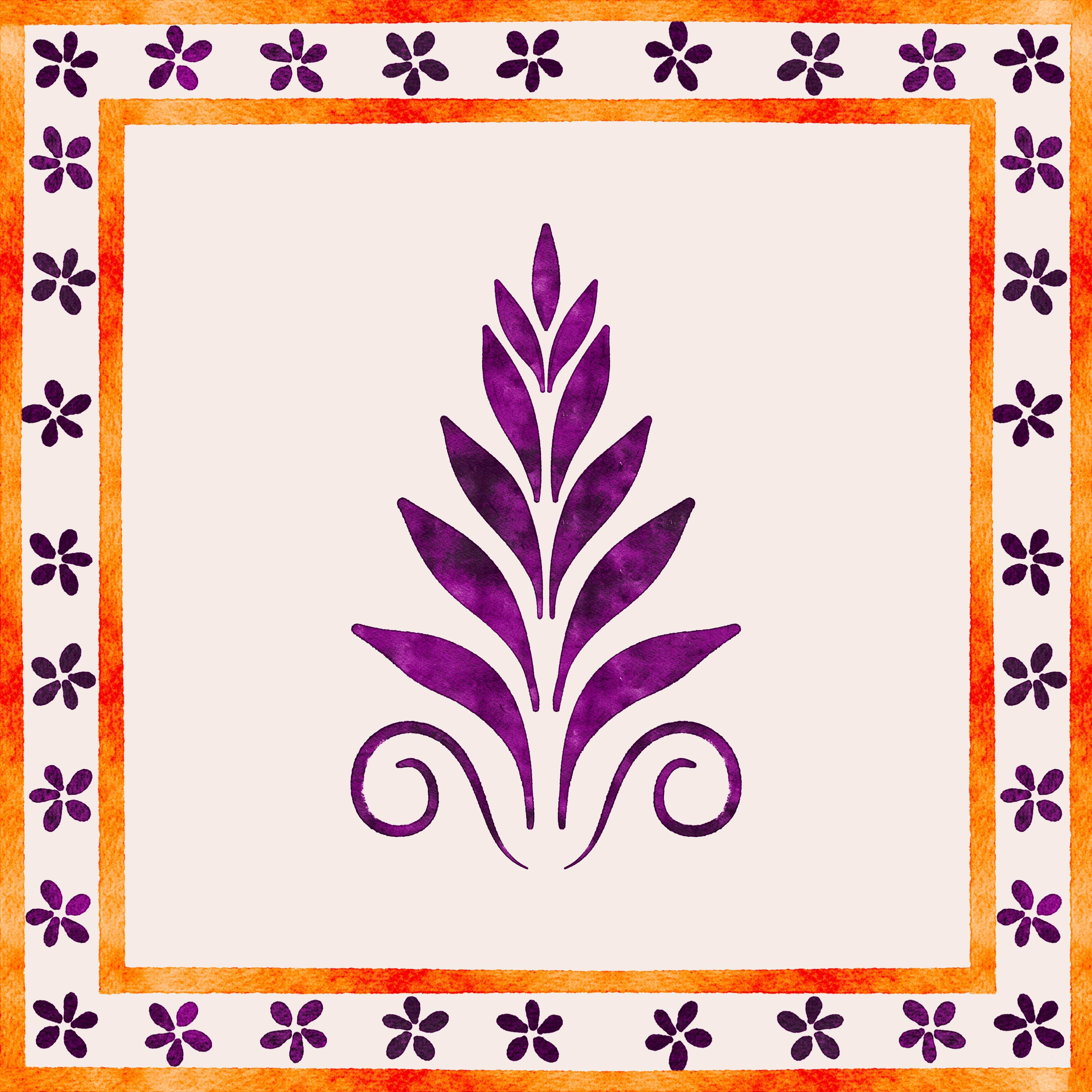 Şal Desenli 3'lü Pano Kumaş