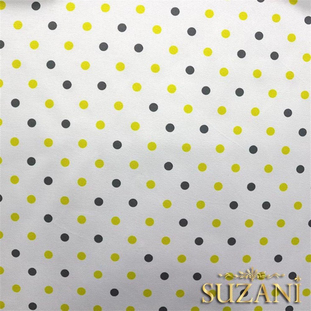 Sarı Gri Küçük Puanlı Kumaş