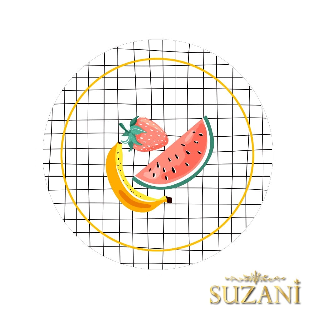 Seaside Karpuz Desenli Dikişsiz 3'lü Supla Kumaşı