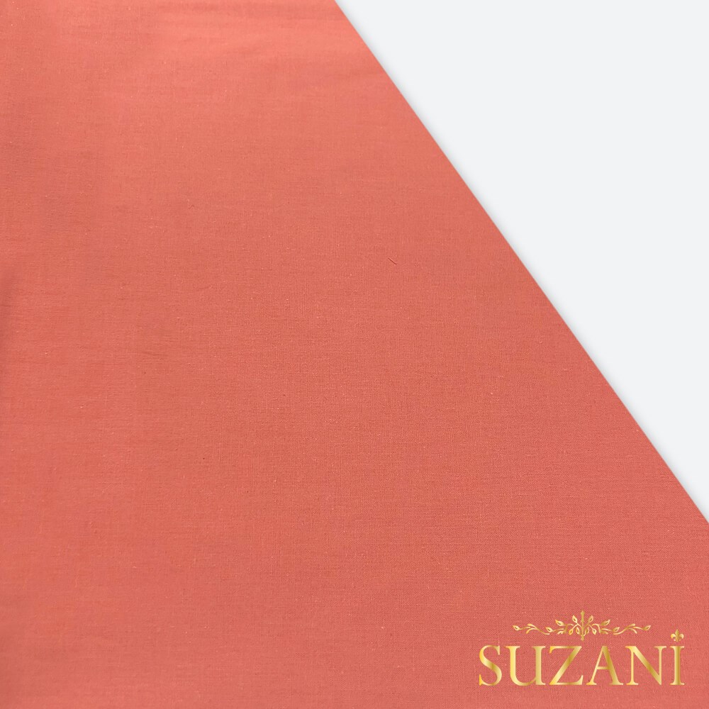 Şeftali Poplin Kumaş