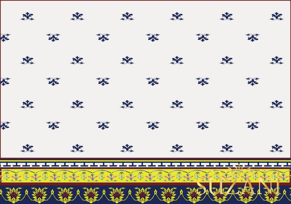 Sicilya Desenli 3'lü Amerikan Servisi Kumaşı