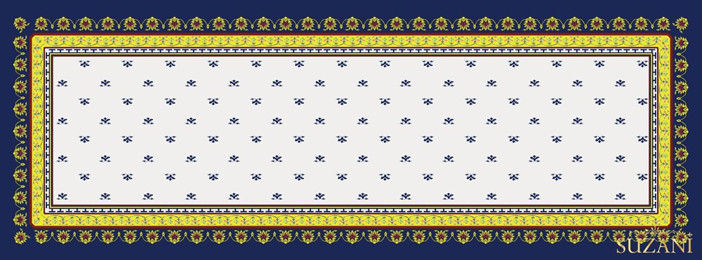 Sicilya Desenli Runner Kumaşı