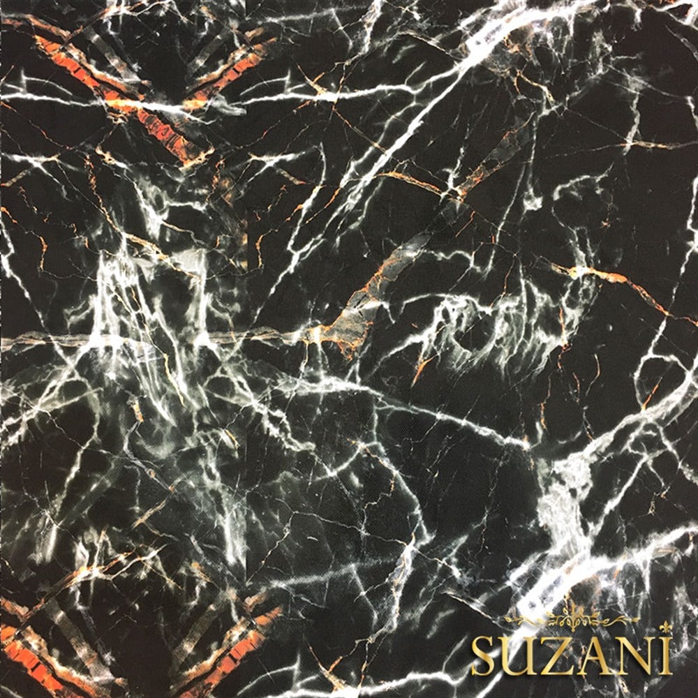 Siyah Mermer 02 Desenli Kumaş