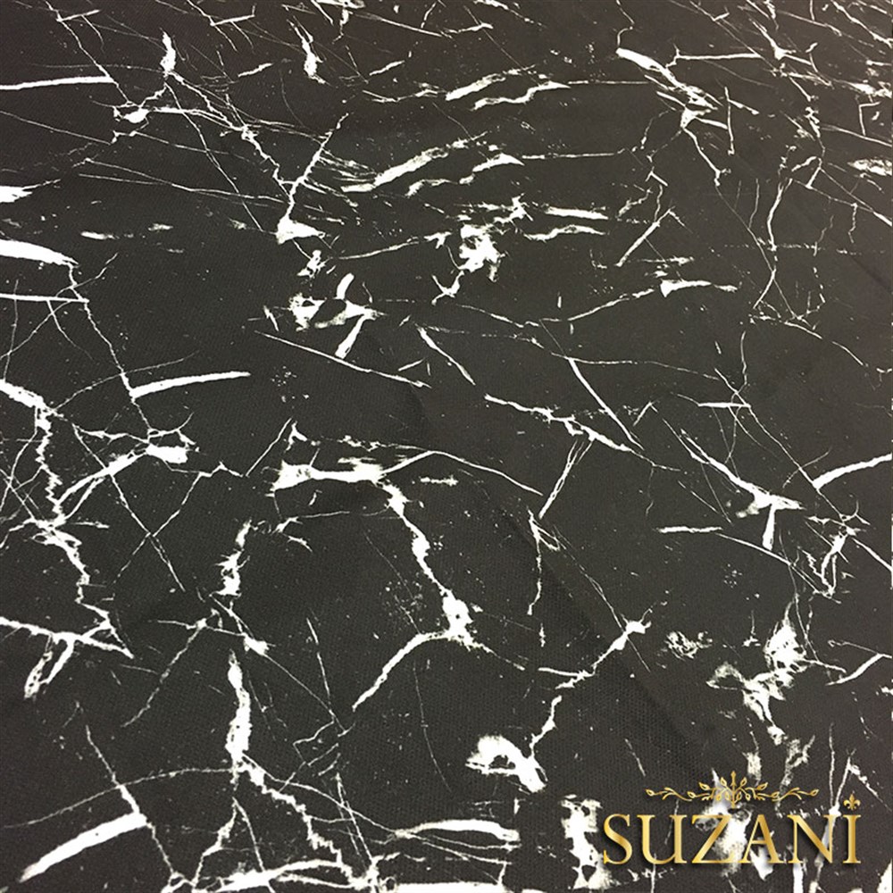 Siyah Mermer 03 Desenli Kumaş