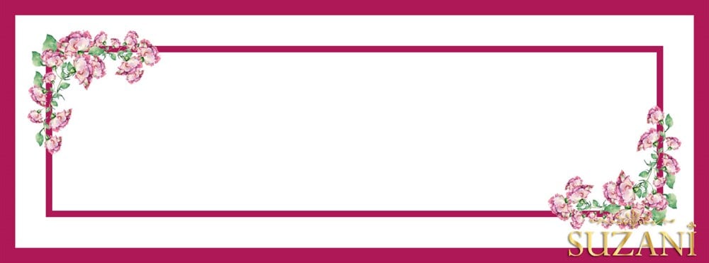 Summer Garden Fuşya Runner Kumaşı