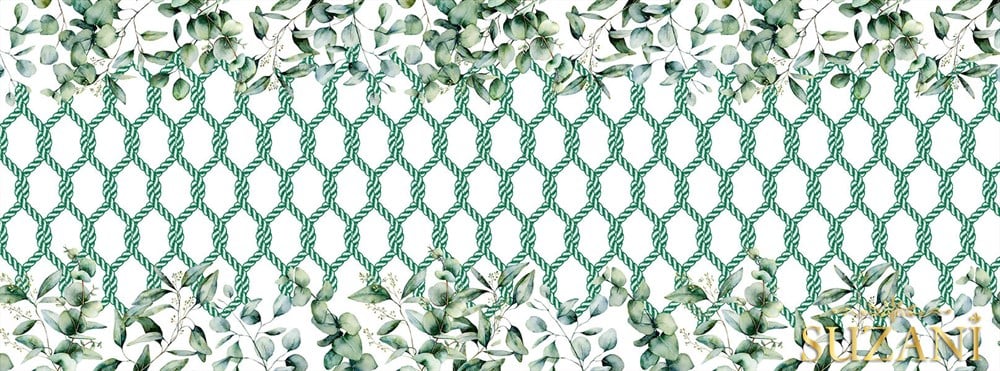 Summer Garden Yeşil Runner Kumaşı