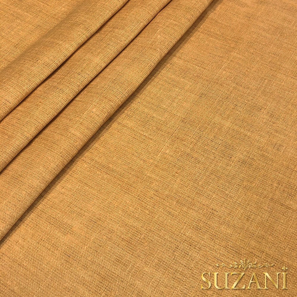 Sütlü Kave Keten Görünümlü Dijital Baskılı Kumaş