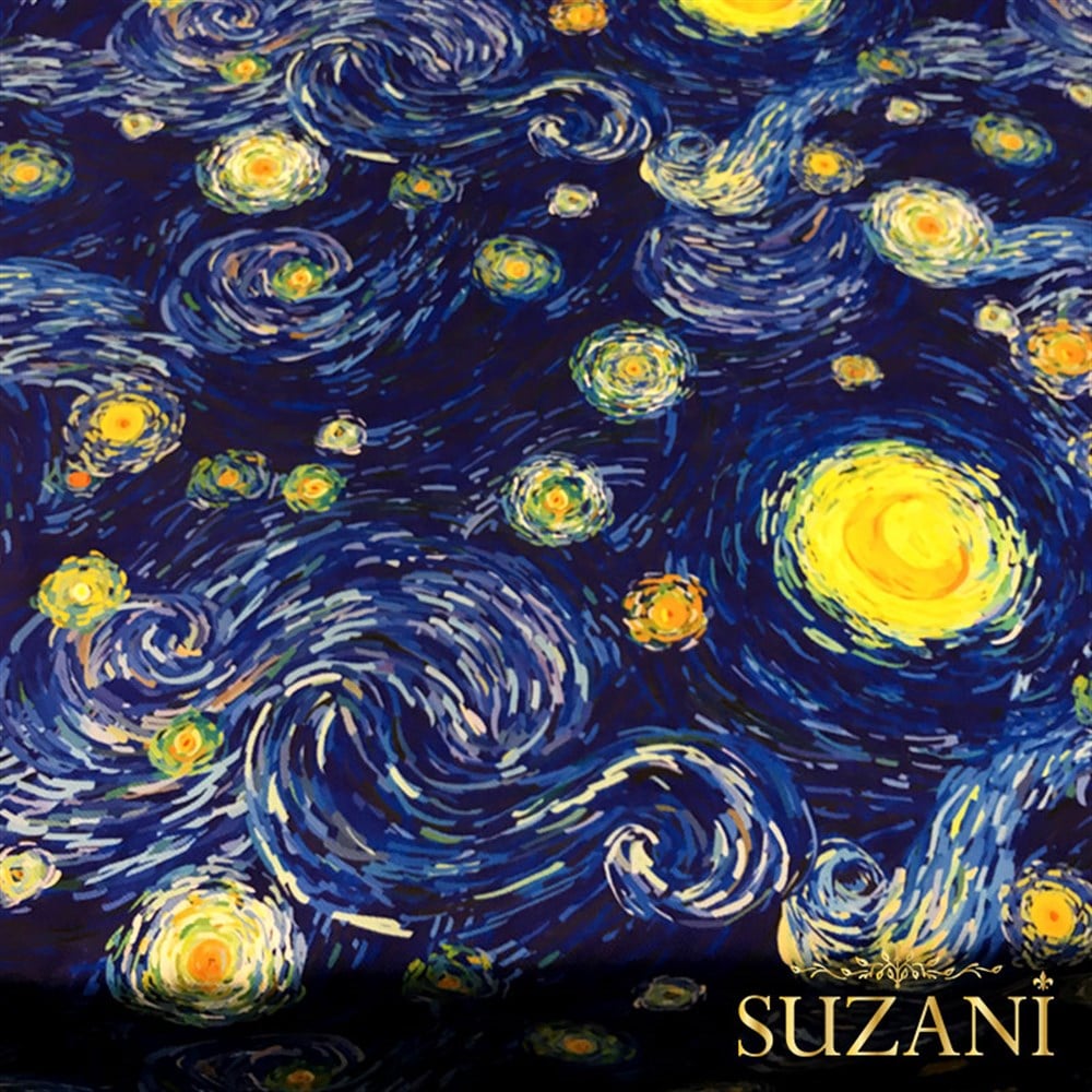 Van Gogh Yıldızlı Gece Desenli Kumaş