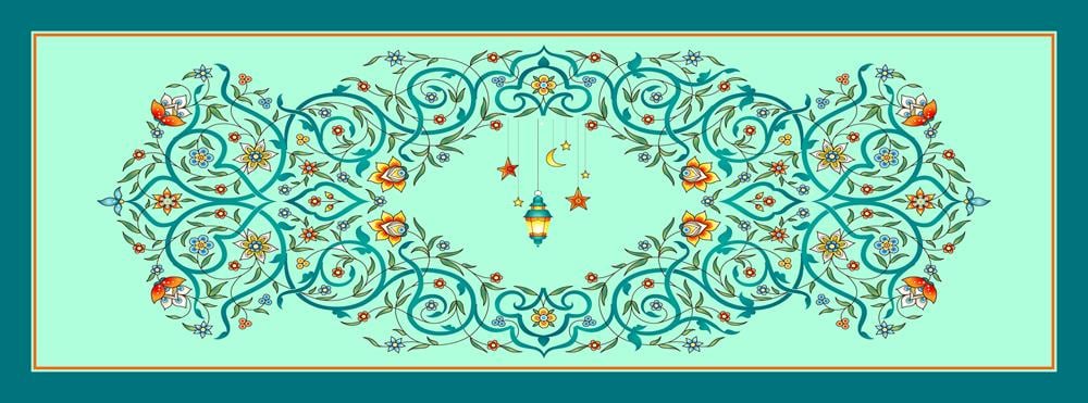 Vitange Çiçek Desenli Dikişsiz Runner Kumaşı