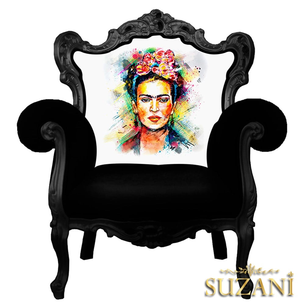 Yağlıboya Frida Özel Koltuk Döşemelik Kumaş