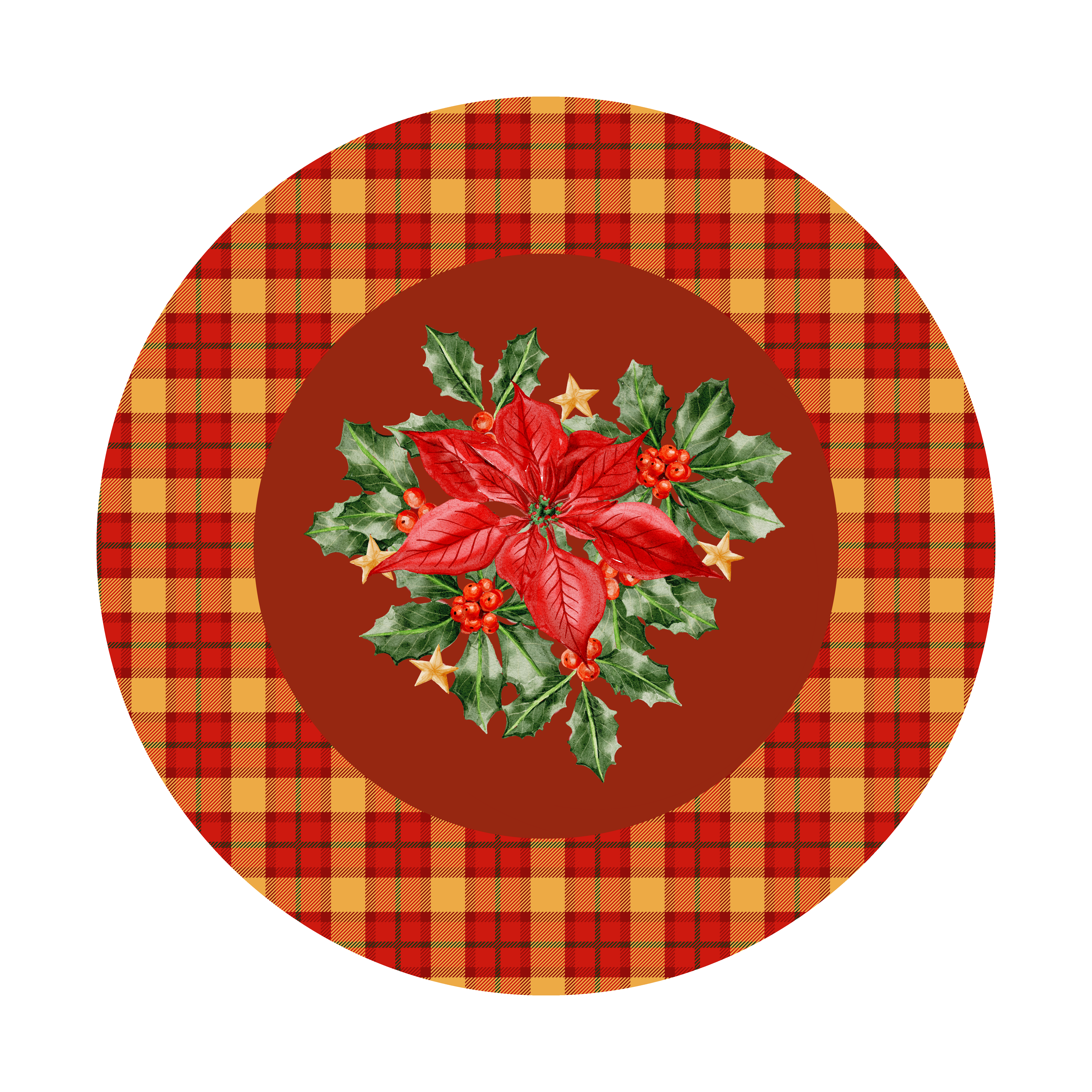 Yılbaşı Desenli Dikişsiz 3'lü Supla Kumaşı