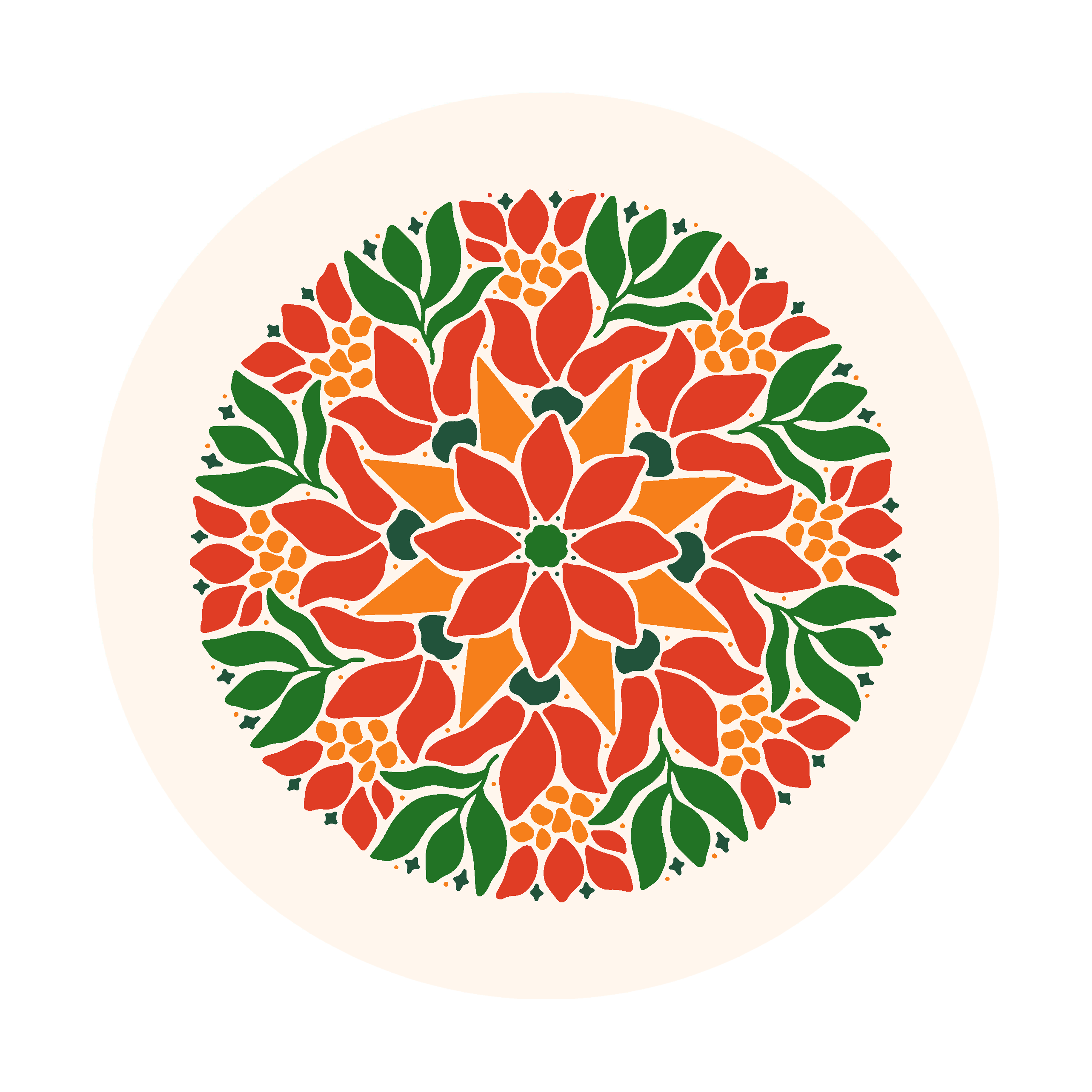 Yılbaşı Desenli Dikişsiz 3'lü Supla Kumaşı