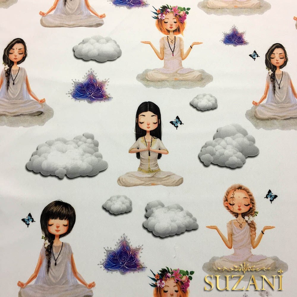 Yoga Desenli Kumaş