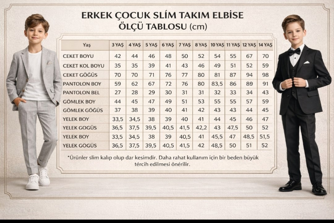 Erkek Çocuk Bej Takım Elbise Gofi Spor Takım 3-14 Yaş Ceket Pantolon tişort 3-14 Yaş