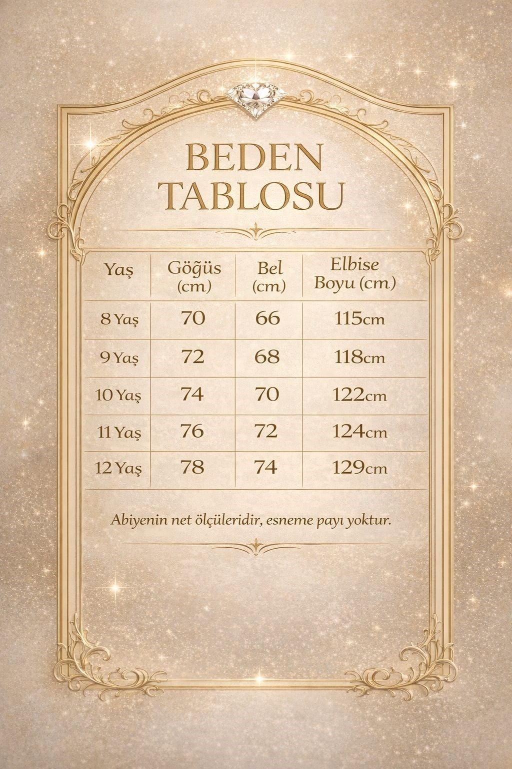 Kız Çocuk Abiye Krem Manoray Kumaş  Çapraz İp Bağlamalı Askı Çiçek Detaylı Uzun Abiye Elbise 8-12 Yaş